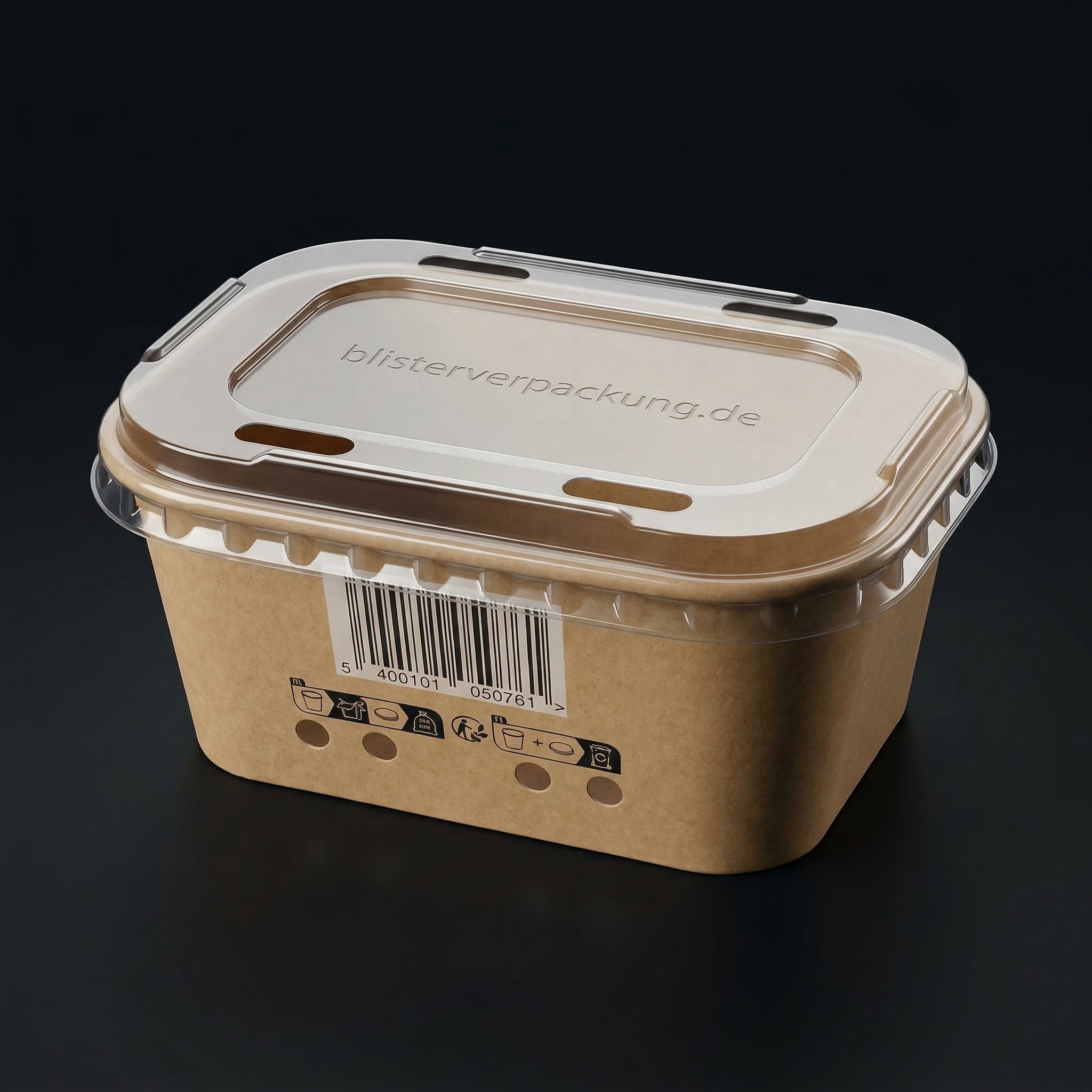 Fruit Tray Cardboard with PET Lid