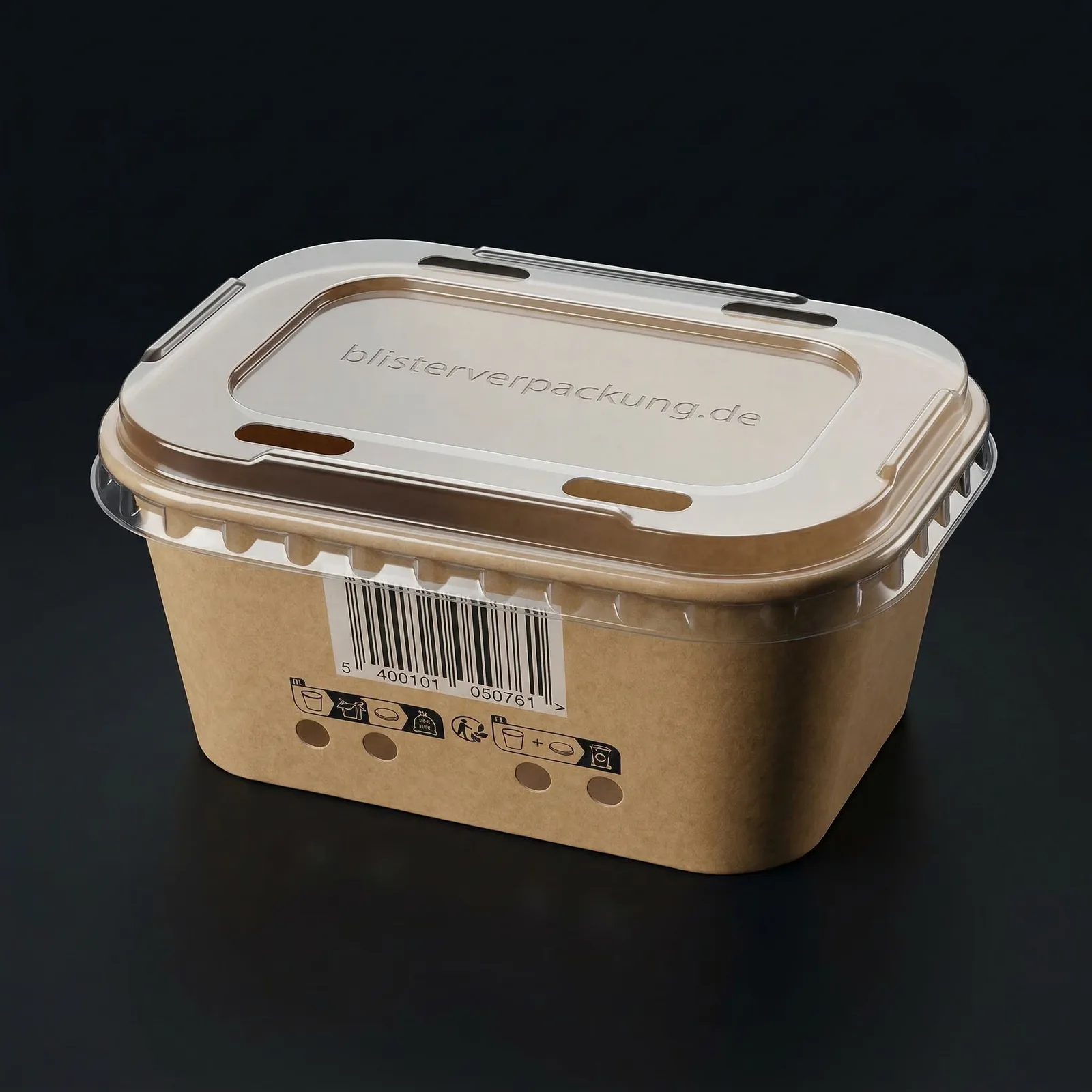 Fruit Tray Cardboard with PET Lid