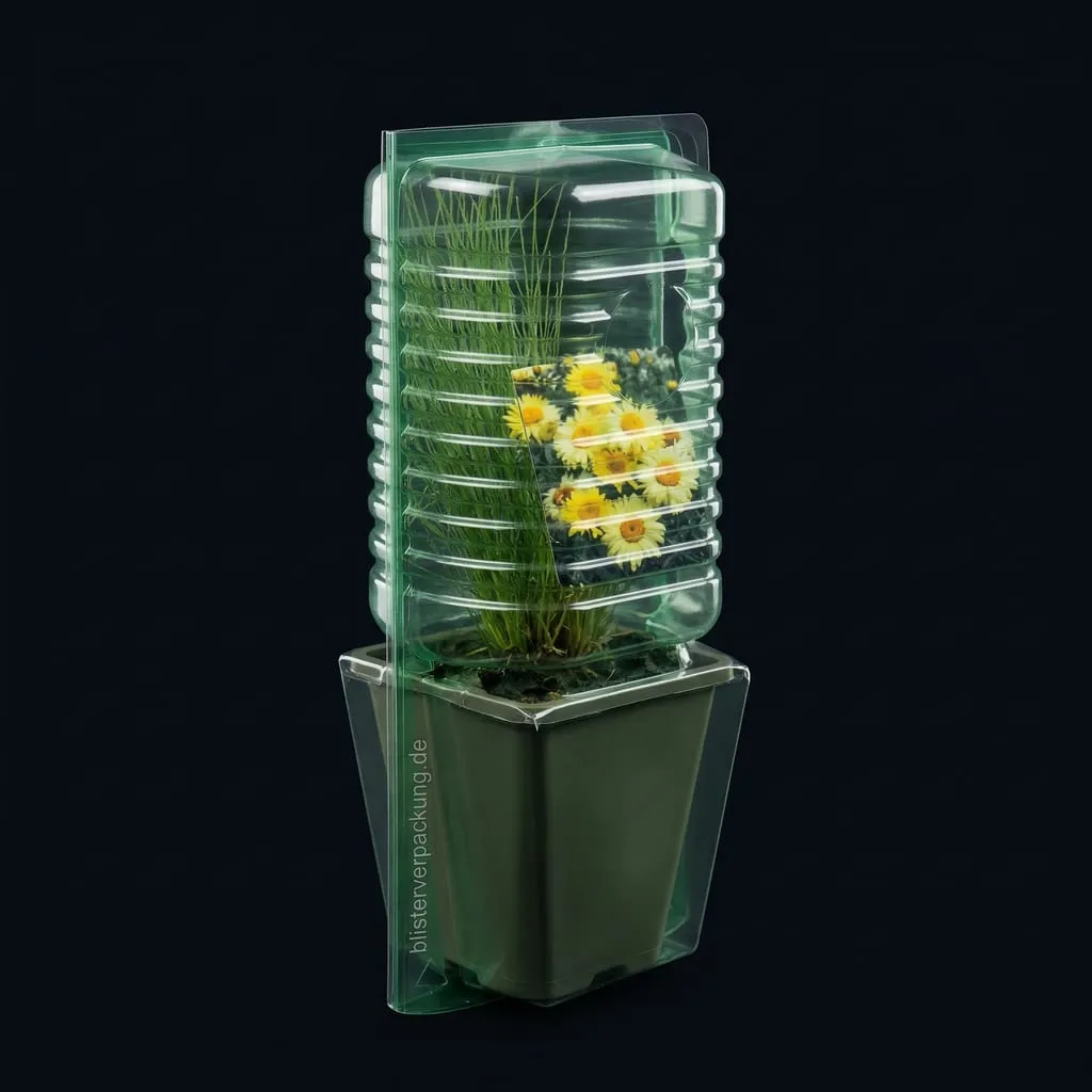 Crop protection transport blister recycled PET transparent — Scafa Thermoforming